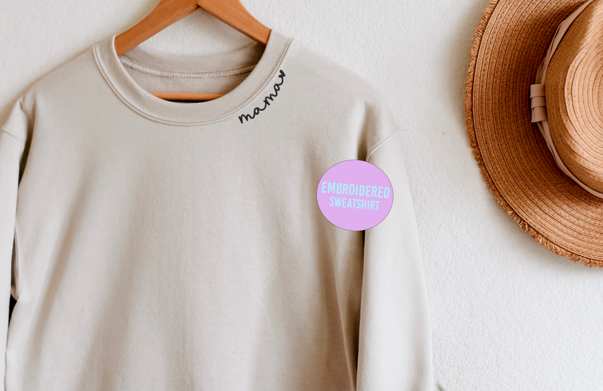Mama Sweatshirt, Mothers Day, Mothers Day Gifts, Embroidery Unisex T-shirt, Sweatshirt, Hoodie, Long Sleeve Tee - T-Shirt, Sweatshirt, Hoodie