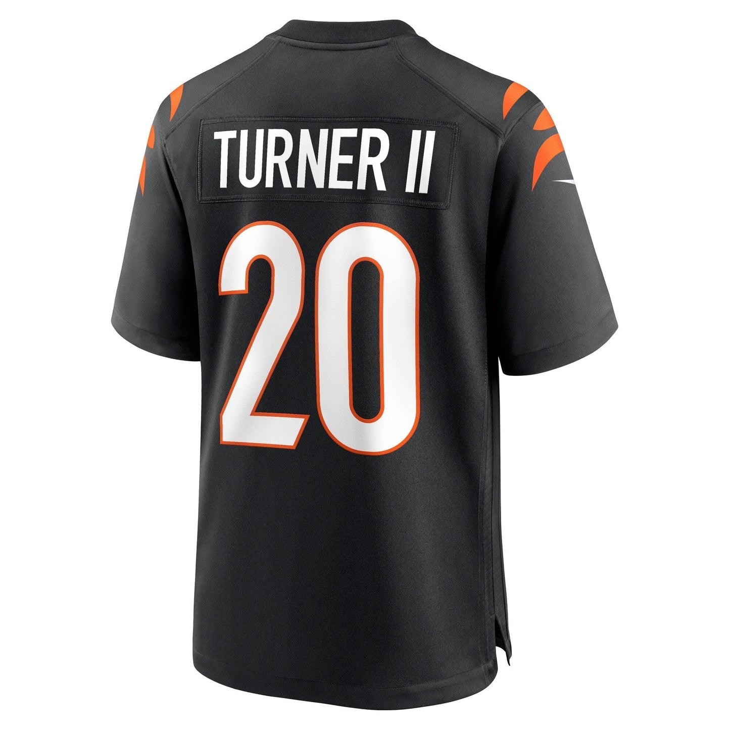 DJ Turner Cincinnati Bengals Team Game Jersey - Black football jersey product view 3