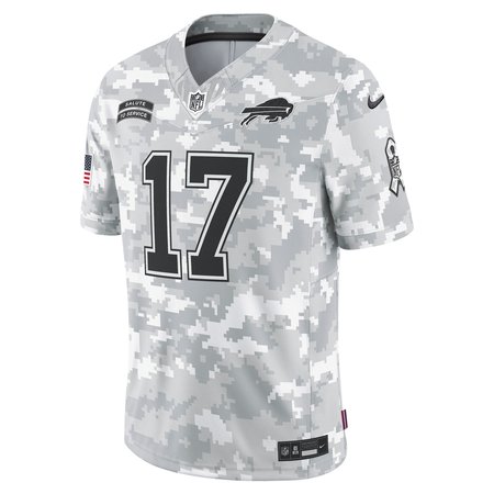Men's Buffalo Bills Josh Allen Arctic Camo 2024 Salute to Service Limited Jersey football jersey product view 2
