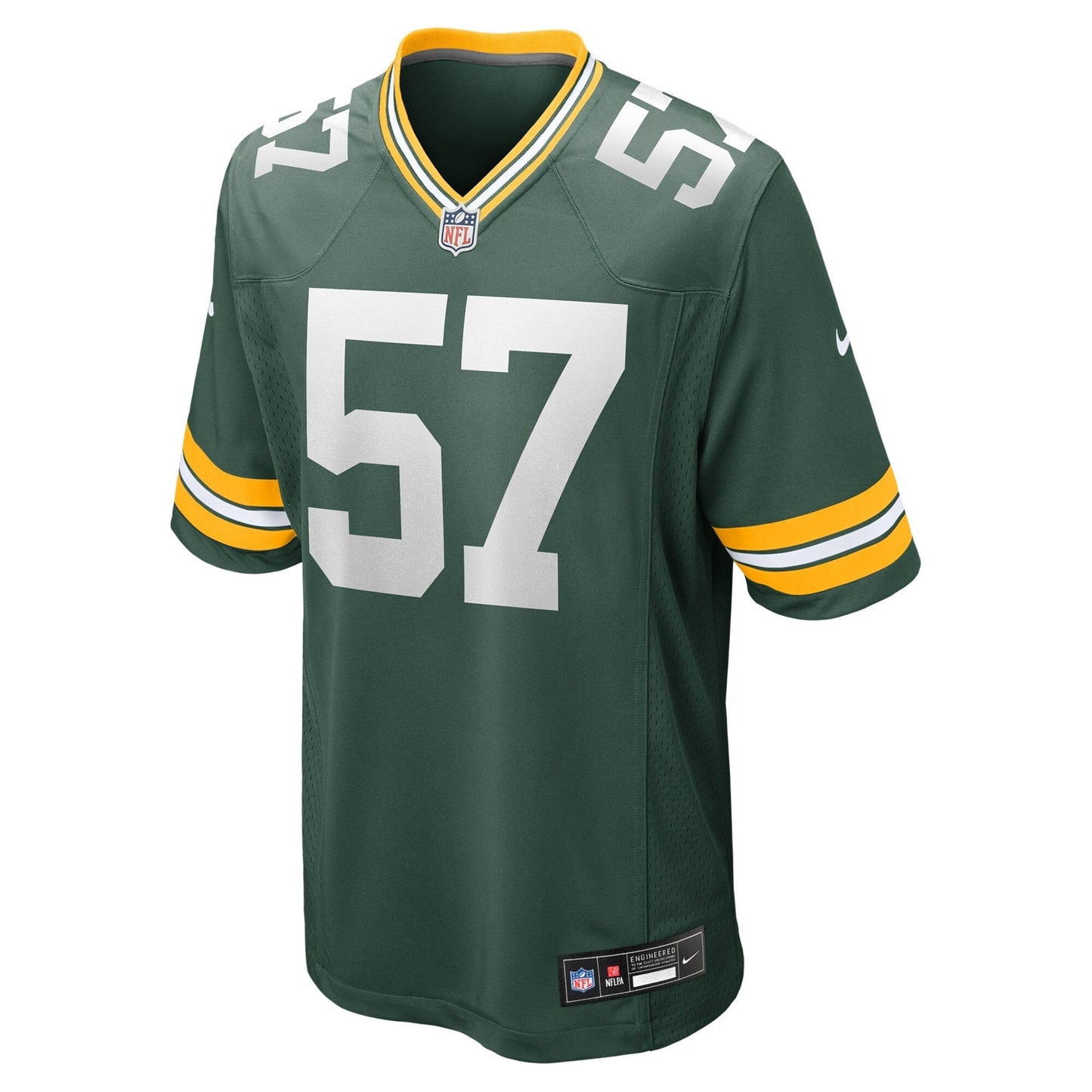 Brenton Cox Jr. Green Bay Packers Game Jersey - Green football jersey product view 2