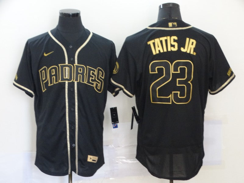 Men's San Diego Padres Fernando Tatis Jr. #23 Black Player Stitched Jersey baseball jersey product view 1