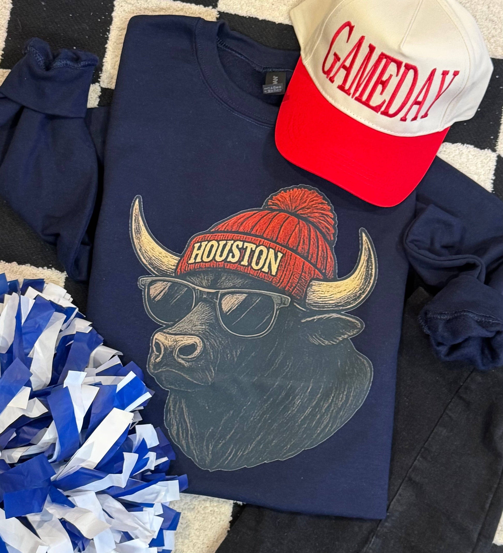 Houston Cool Mascot Sweatshirt Unisex T-shirt, Sweatshirt, Hoodie, Long Sleeve Tee - T-Shirt, Sweatshirt, Hoodie