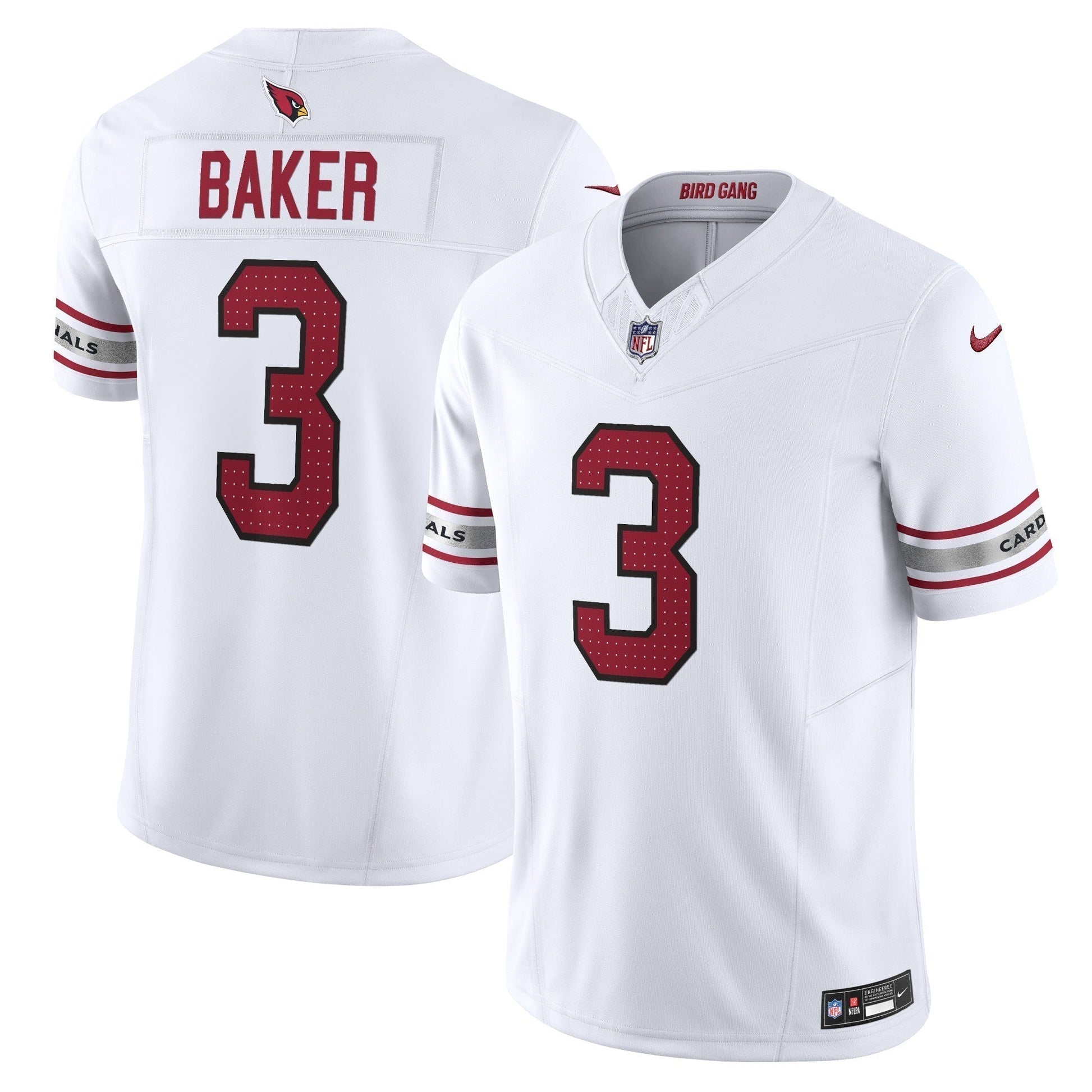 Budda Baker Arizona Cardinals Vapor F.U.S.E. Limited Jersey - White football jersey product view 1