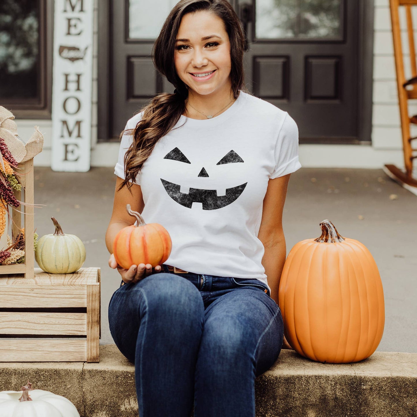 Laughing Jack-O-Lantern T-Shirt Unisex T-shirt, Sweatshirt, Hoodie, Long Sleeve Tee - T-Shirt, Sweatshirt, Hoodie