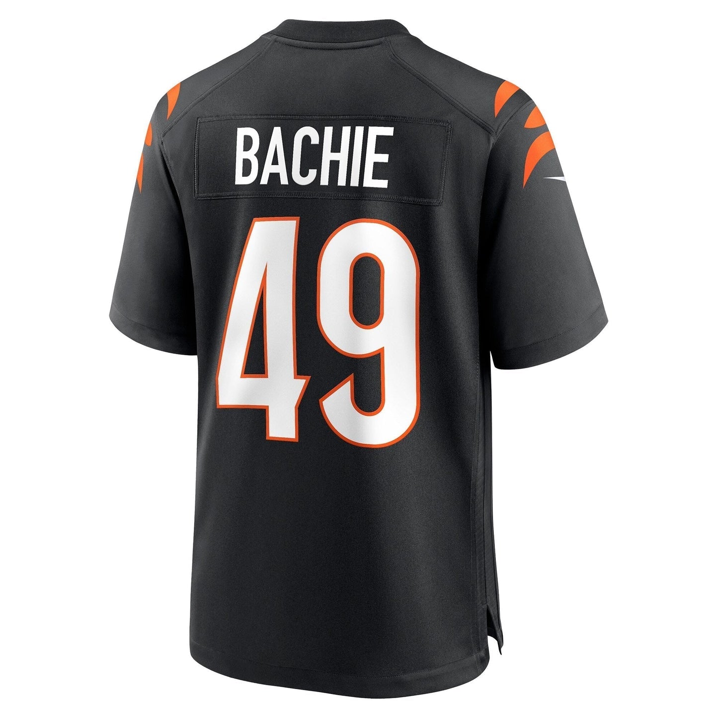 Joe Bachie Cincinnati Bengals Game Jersey - Black football jersey product view 3