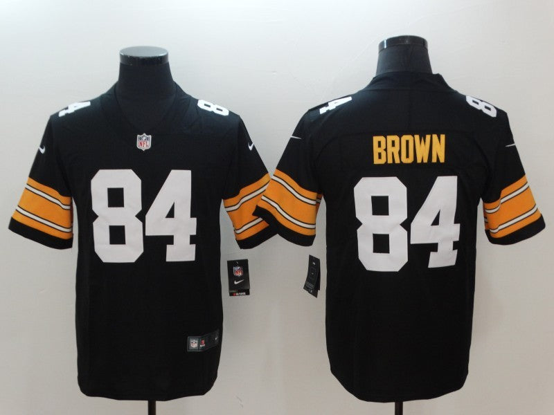 Men's Pittsburgh Steelers Antonio Brown Black Player Game Jersey football jersey product view 1