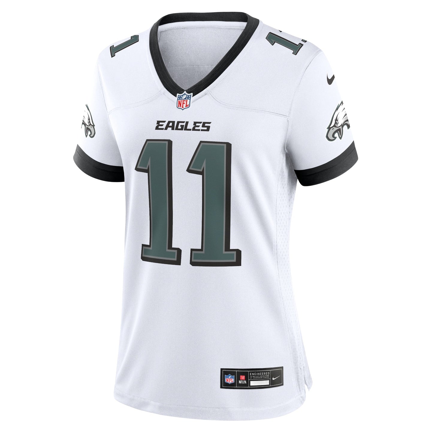 A.J. Brown Philadelphia Eagles Game Jersey - White football jersey product view 2