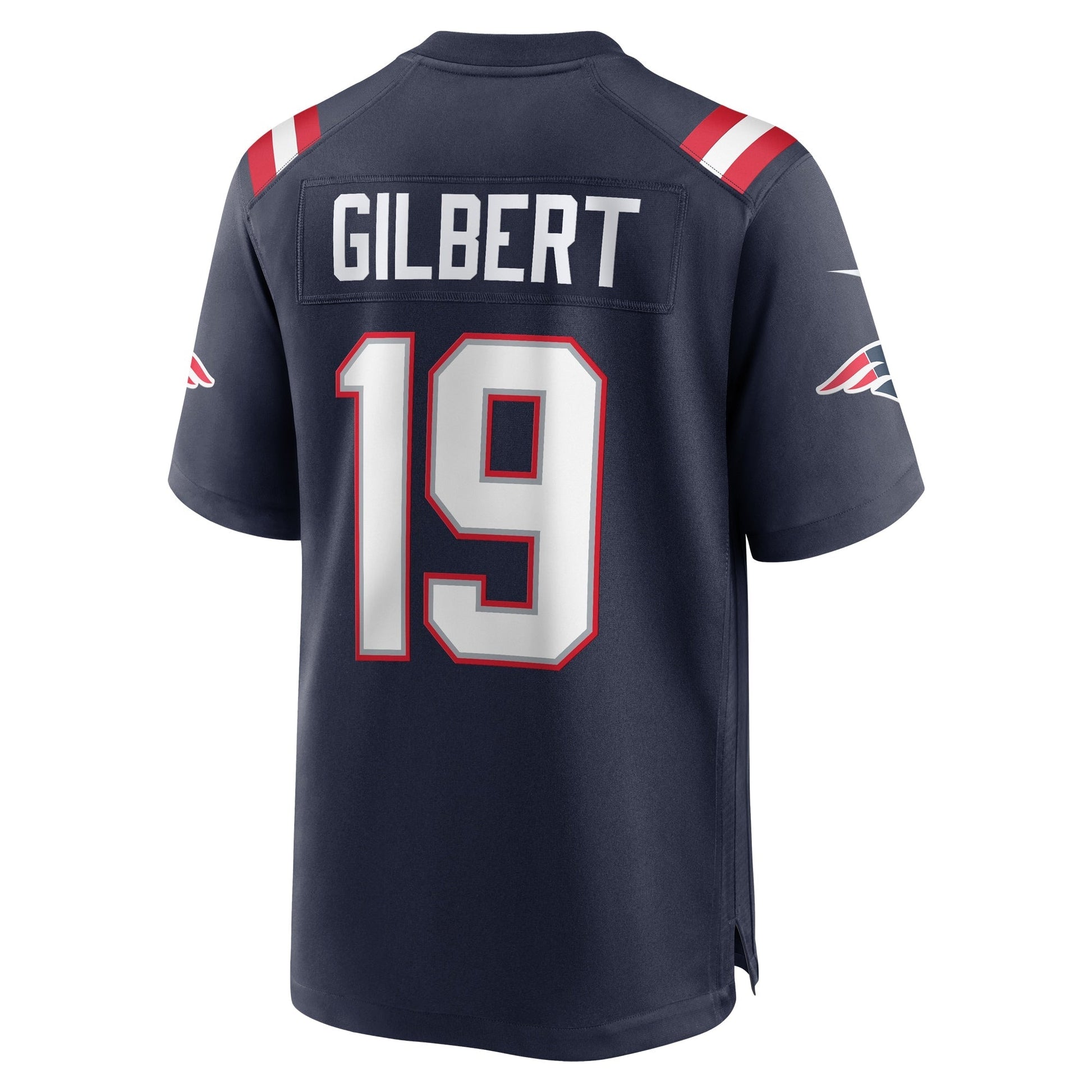 Garrett Gilbert New England Patriots Home Game Jersey - Navy football jersey product view 3