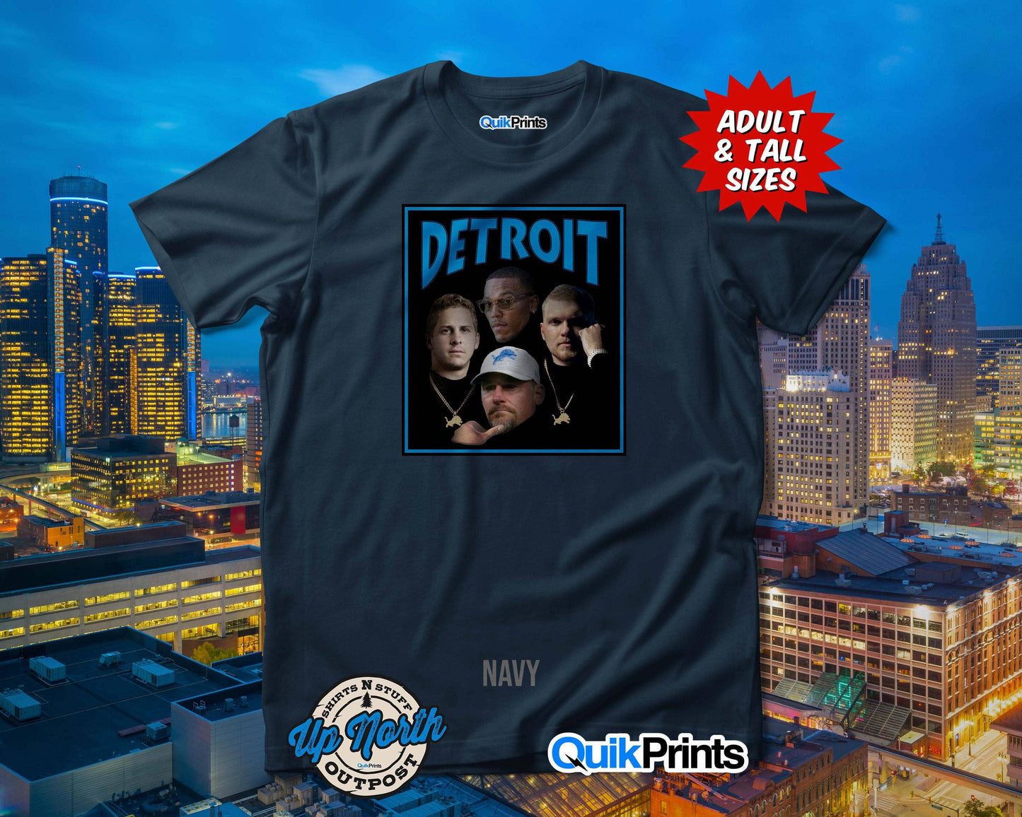 Detroitz Most Wanted - Custom Made Adult & Bigtall T-Shirts Unisex T-shirt, Sweatshirt, Hoodie, Long Sleeve Tee - T-Shirt, Sweatshirt, Hoodie