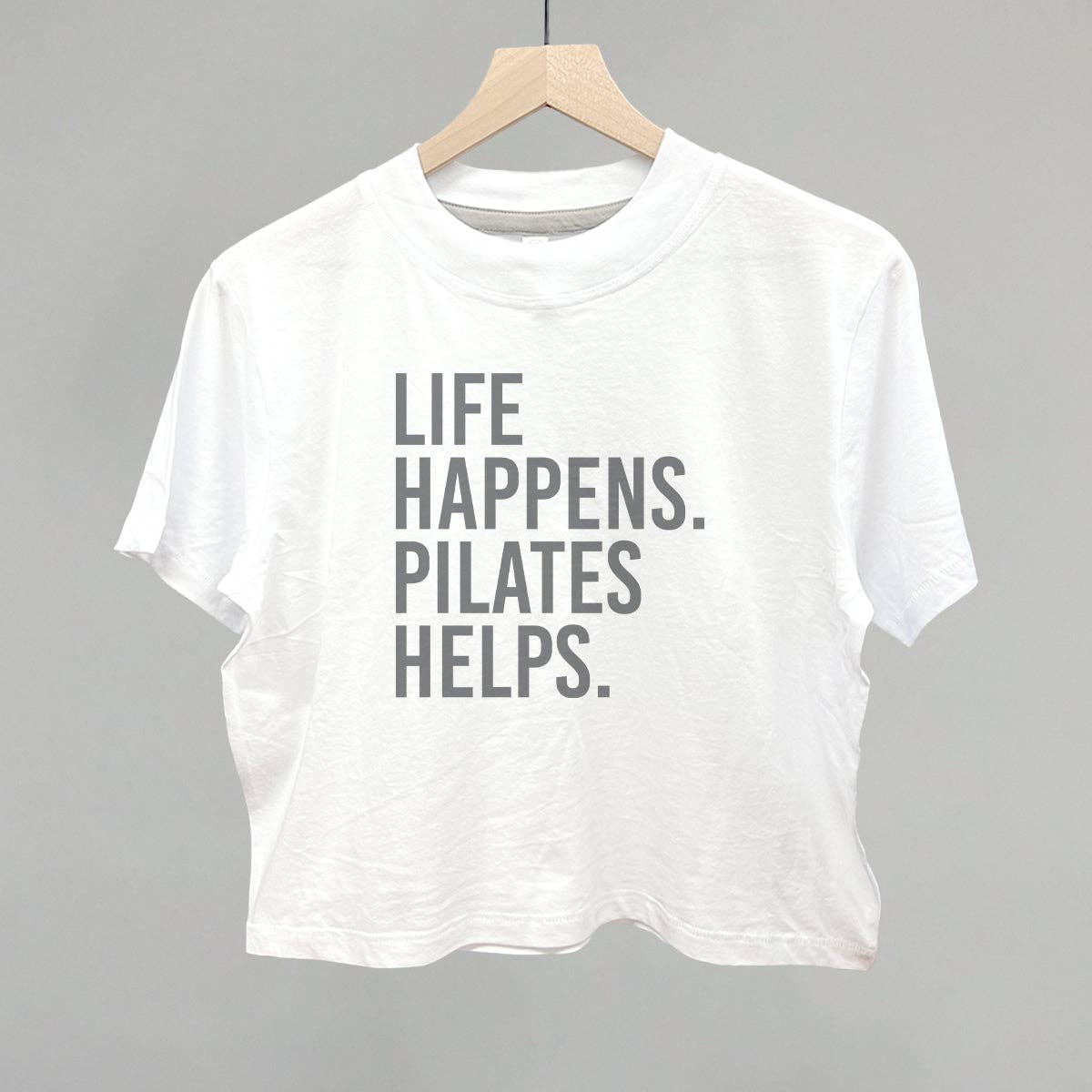 Life Happens Pilates Helps Unisex T-shirt, Sweatshirt, Hoodie, Long Sleeve Tee - T-Shirt, Sweatshirt, Hoodie