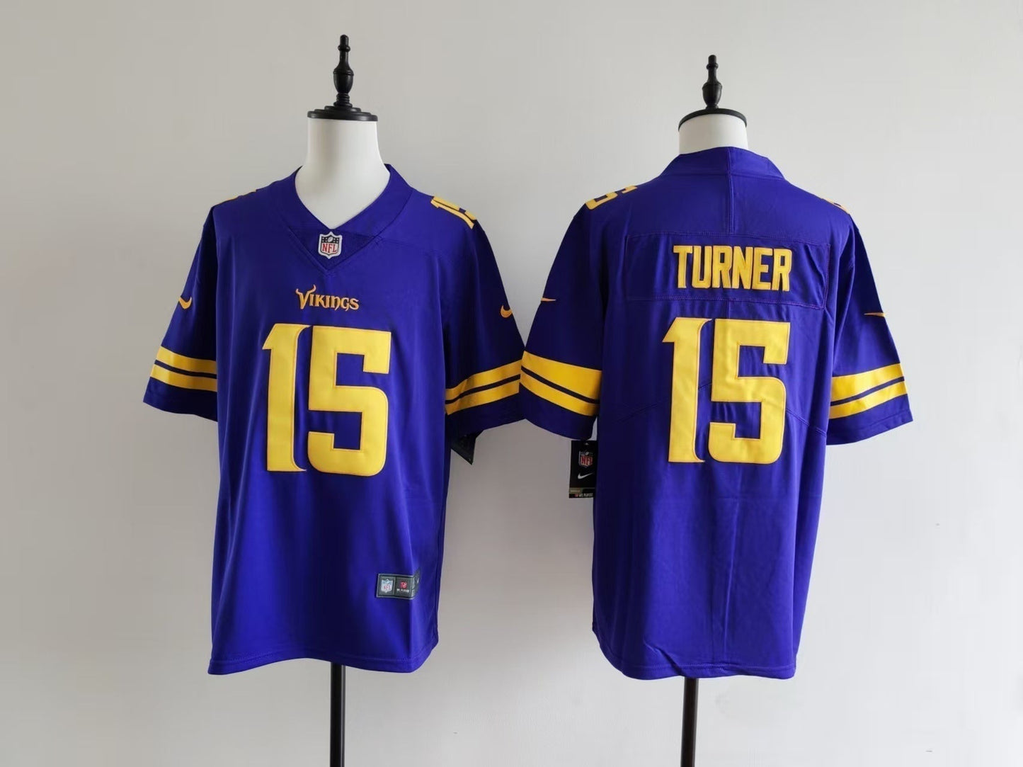 Men's Minnesota Vikings Dallas Turner Jersey - Purple football jersey product view 1