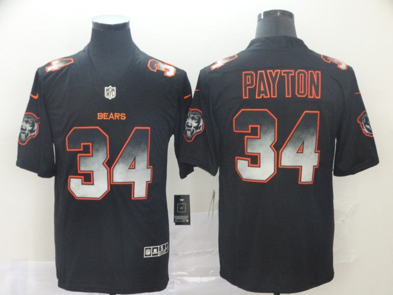 Men's Chicago Bears Walter Payton #34 Black Player Replica Jersey1 football jersey product view 1