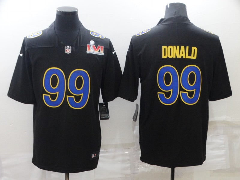 Men's Los Angeles Rams Aaron Donald Black Game Jersey football jersey product view 1