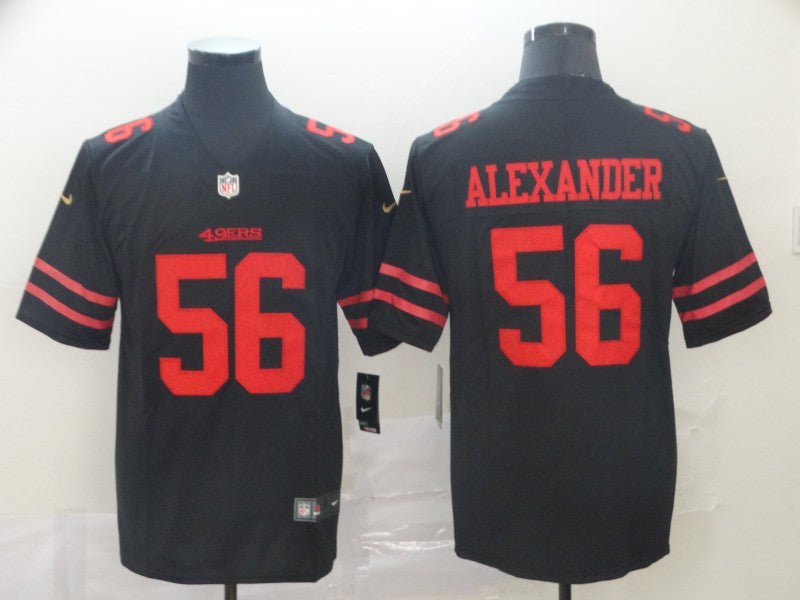 Men's San Francisco 49ers Kwon Alexander Black Game Jersey football jersey product view 1