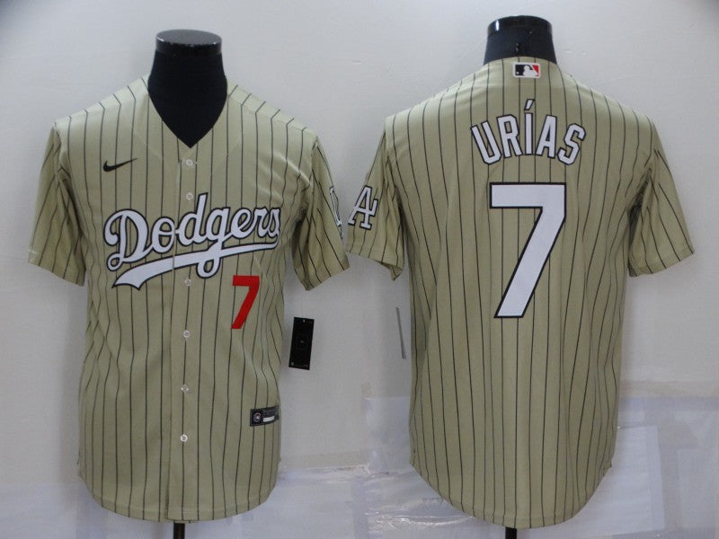 Men's Los Angeles Dodgers Julio Urias Gold Replica Baseball Jersey baseball jersey product view 1