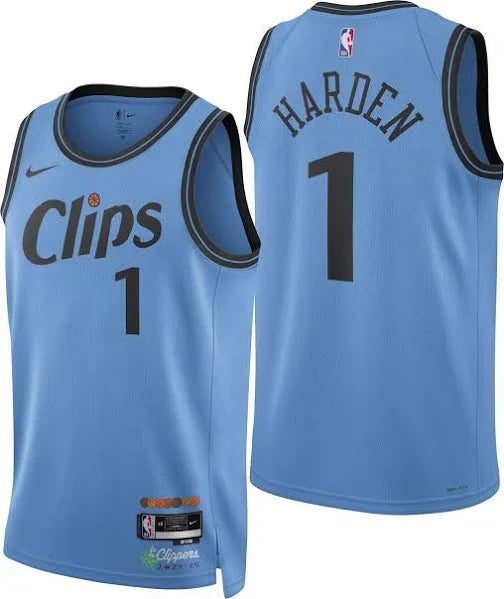 2024-25 City Edition Los Angeles Clipper James Harden #1 Swingman Jersey basketball jersey product view 1