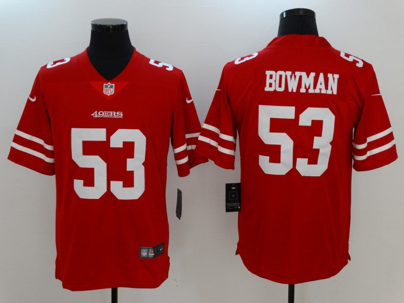 Men's San Francisco 49ers Navoro Bowman Red Game Jersey football jersey product view 1