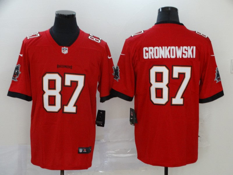 Men's Tampa Bay Buccaneers Rob Gronkowski Red Game Jersey football jersey product view 1