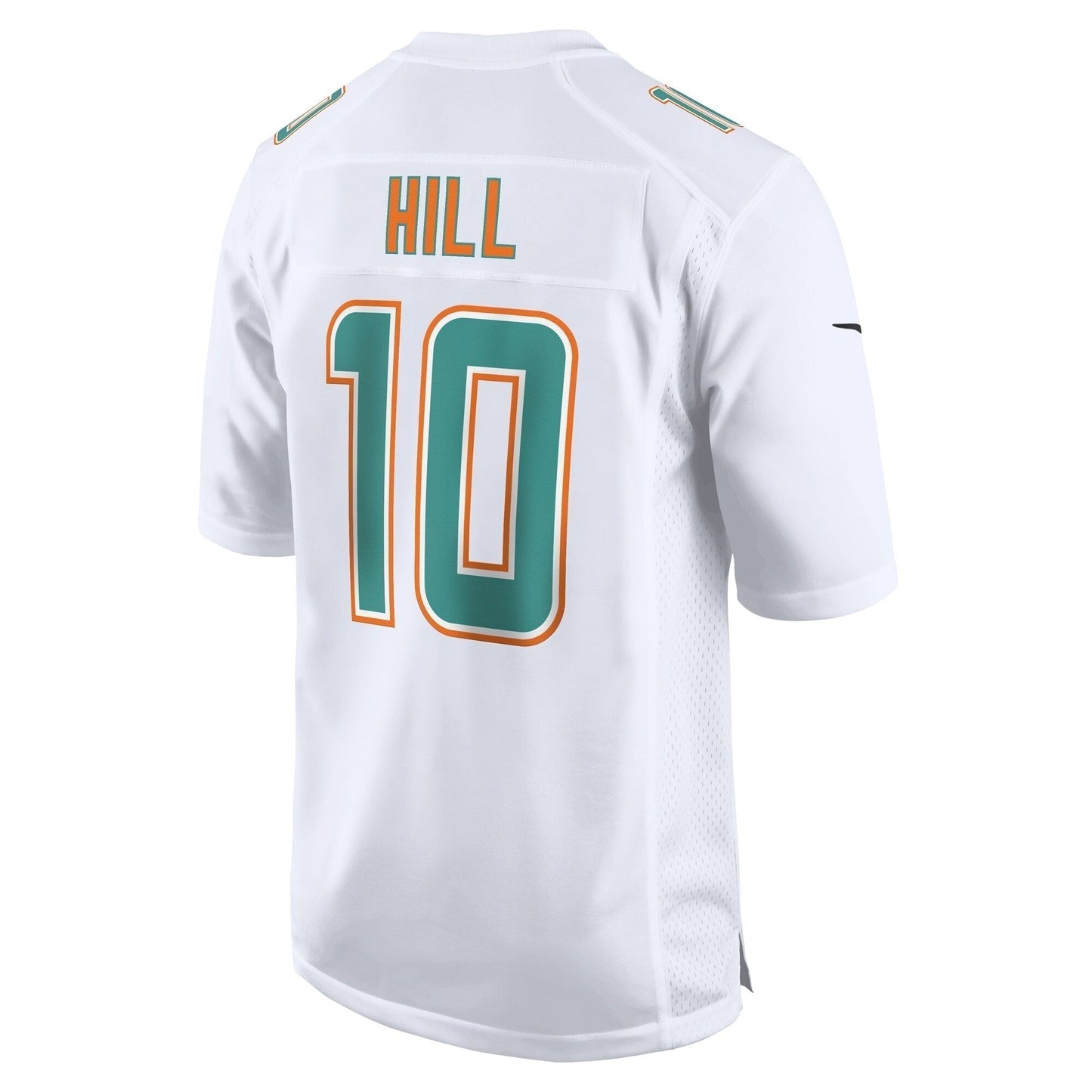 Tyreek Hill Miami Dolphins Fashion Game Jersey - White football jersey product view 3