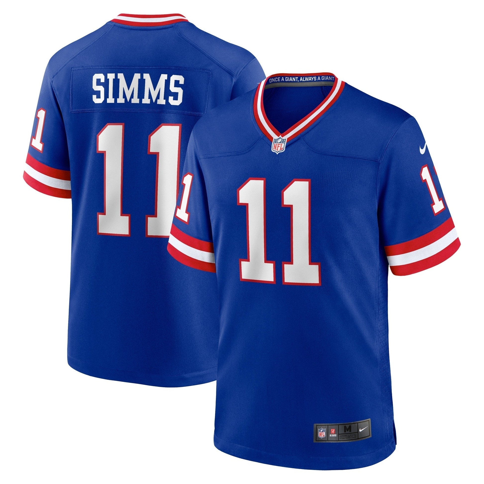 New York Giants Phil Simms Royal Retired Player Alternate Game Jersey football jersey product view 1