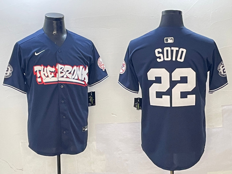 Men's New York Yankees Juan Soto Navy Limited Player Jersey baseball jersey product view 1