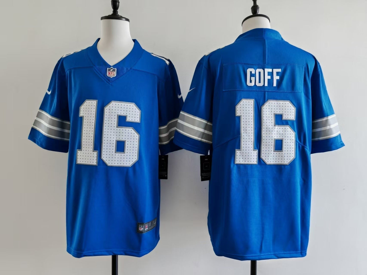 Men's Detroit Alex Jared Goff Jersey - Blue football jersey product view 1