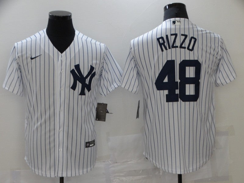 Men's New York Yankees Anthony Rizzo White Replica Baseball Jersey baseball jersey product view 1
