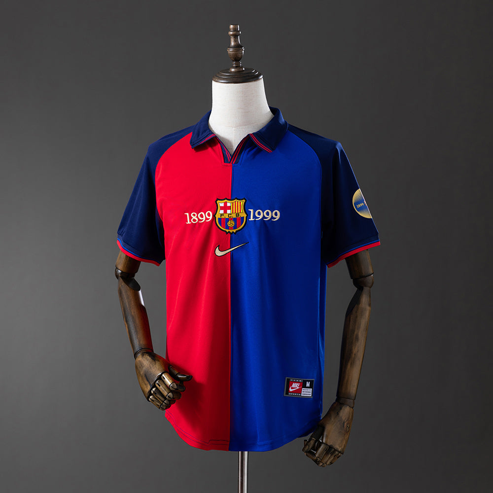 Barcelona 100th Anniversary Home Retro Jersey sports jersey product view 1