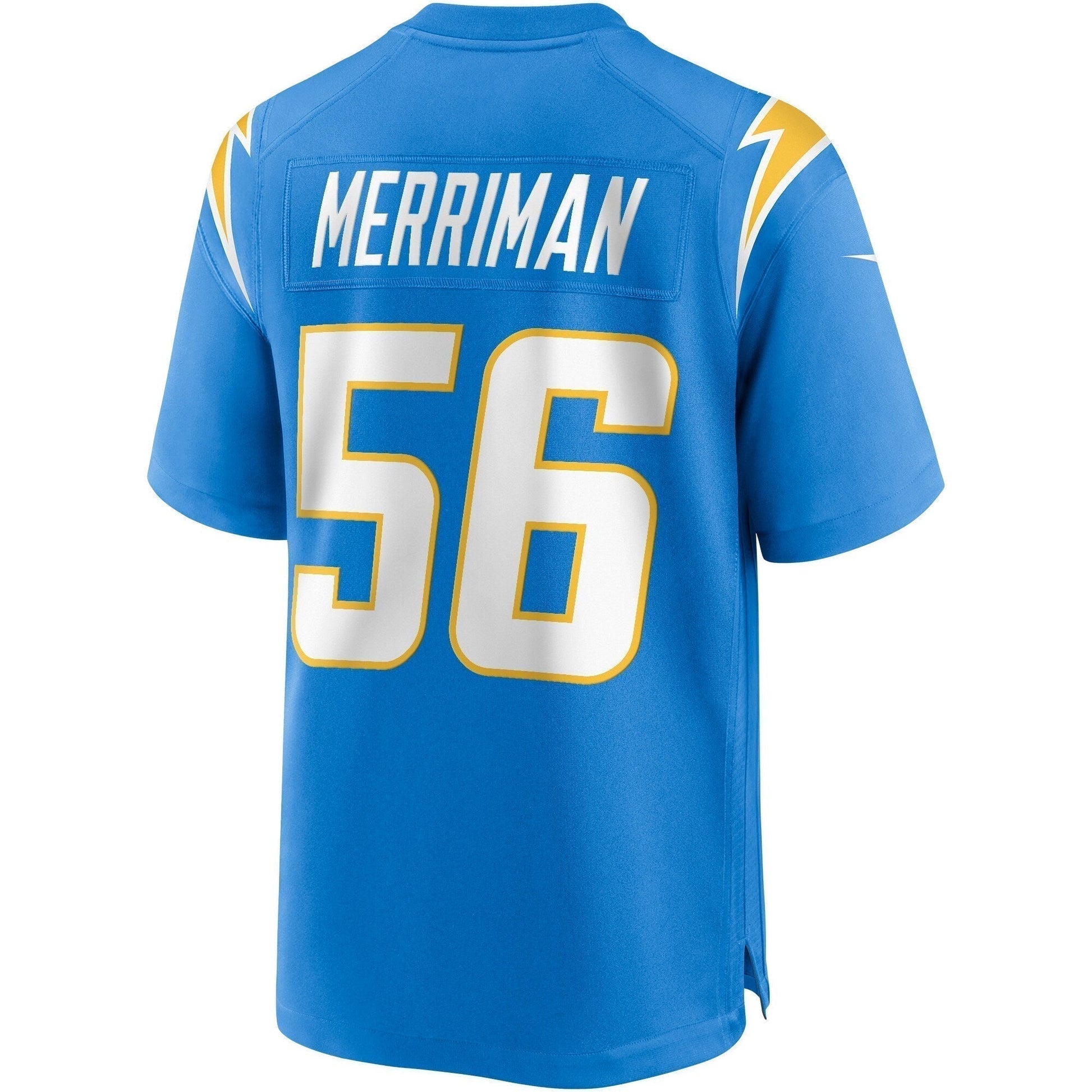 Shawne Merriman Los Angeles Chargers Game Retired Jersey - Powder Blue football jersey product view 3