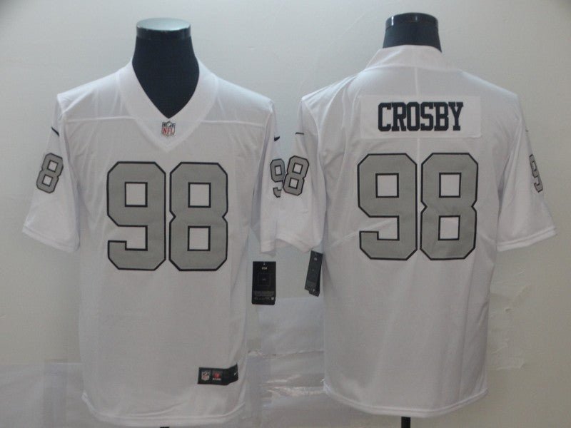 Men's Las Vegas Raiders Maxx Crosby White Alternate Game Jersey football jersey product view 1