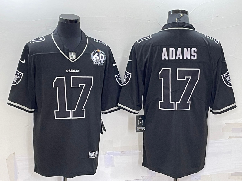 Men's Las Vegas Raiders Davante Adams Black Game Jersey football jersey product view 1