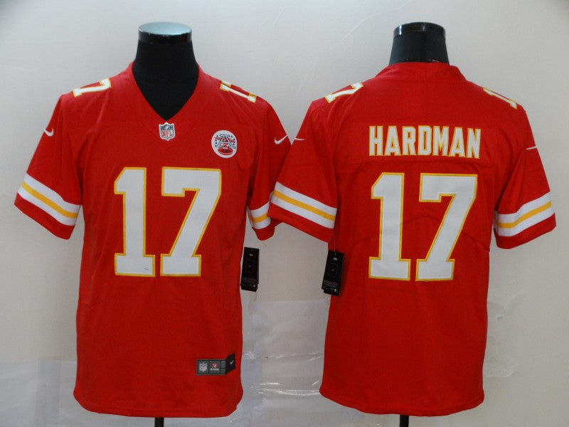 Men's Kansas City Chiefs Mecole Hardman Jr. Red Game Jersey football jersey product view 1