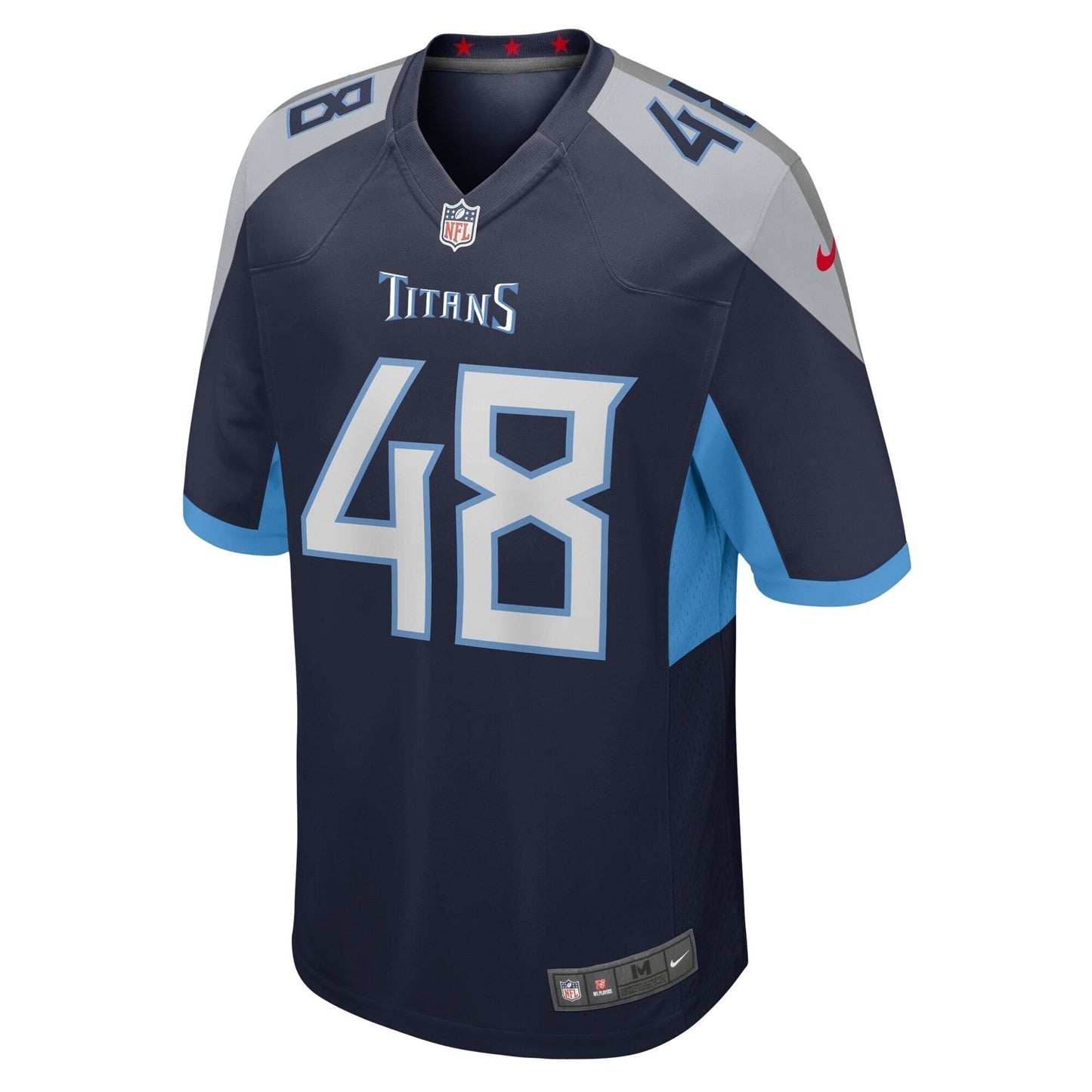 Beau Brinkley Tennessee Titans Game Jersey - Navy football jersey product view 2
