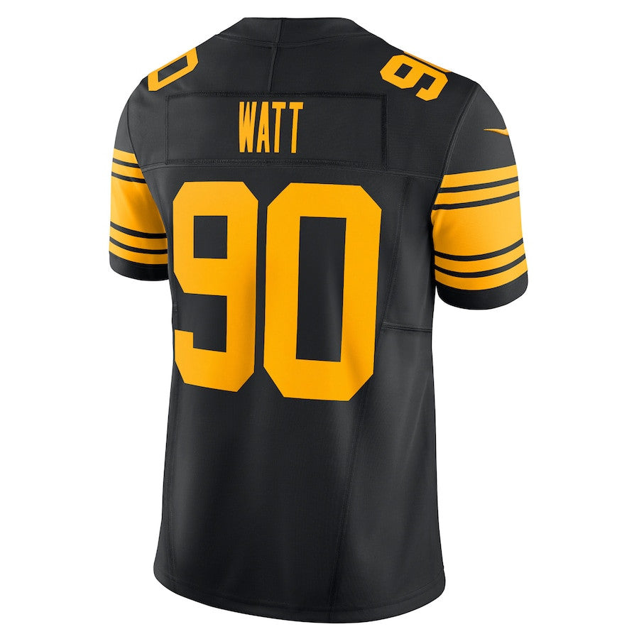 T.J. Watt Pittsburgh Steelers Vapor F.U.S.E. Limited Jersey - Black football jersey product view 3