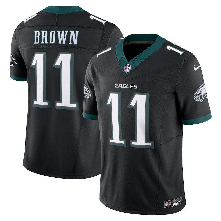 A.J. Brown Philadelphia Eagles Alternate Vapor F.U.S.E. Limited Jersey - Black football jersey product view 1