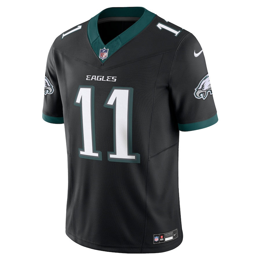 A.J. Brown Philadelphia Eagles Alternate Vapor F.U.S.E. Limited Jersey - Black football jersey product view 2