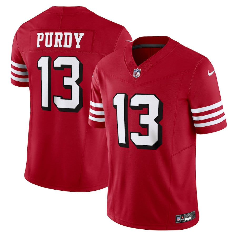 Brock Purdy San Francisco 49ers Vapor F.U.S.E. Limited Jersey - Scarlet football jersey product view 1