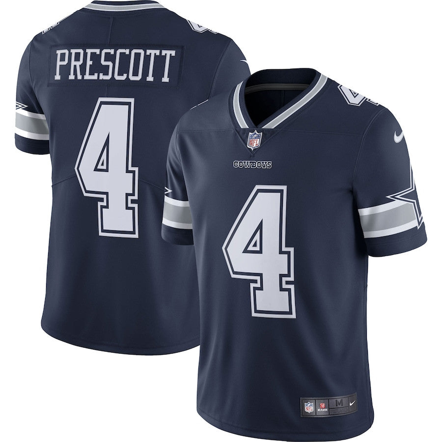 Dak Prescott Dallas Cowboys Vapor Limited Player Jersey - Navy football jersey product view 1