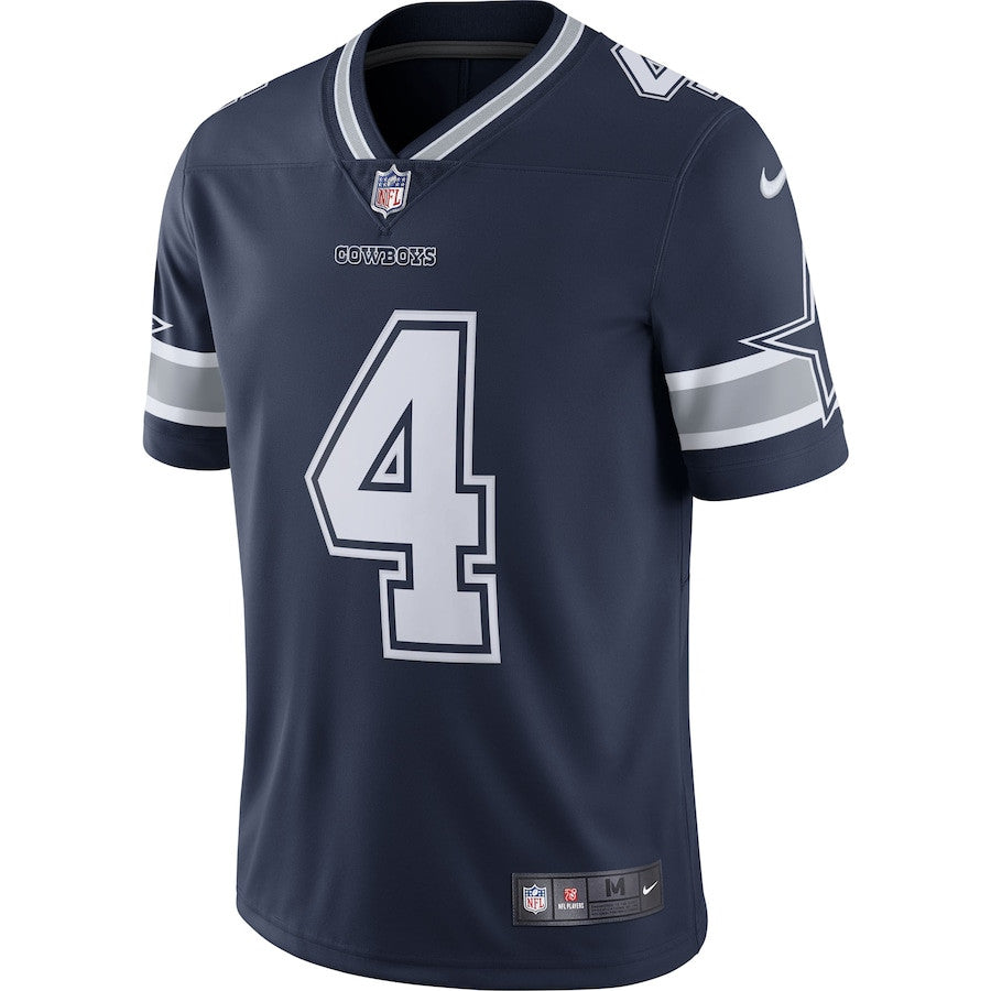 Dak Prescott Dallas Cowboys Vapor Limited Player Jersey - Navy football jersey product view 2