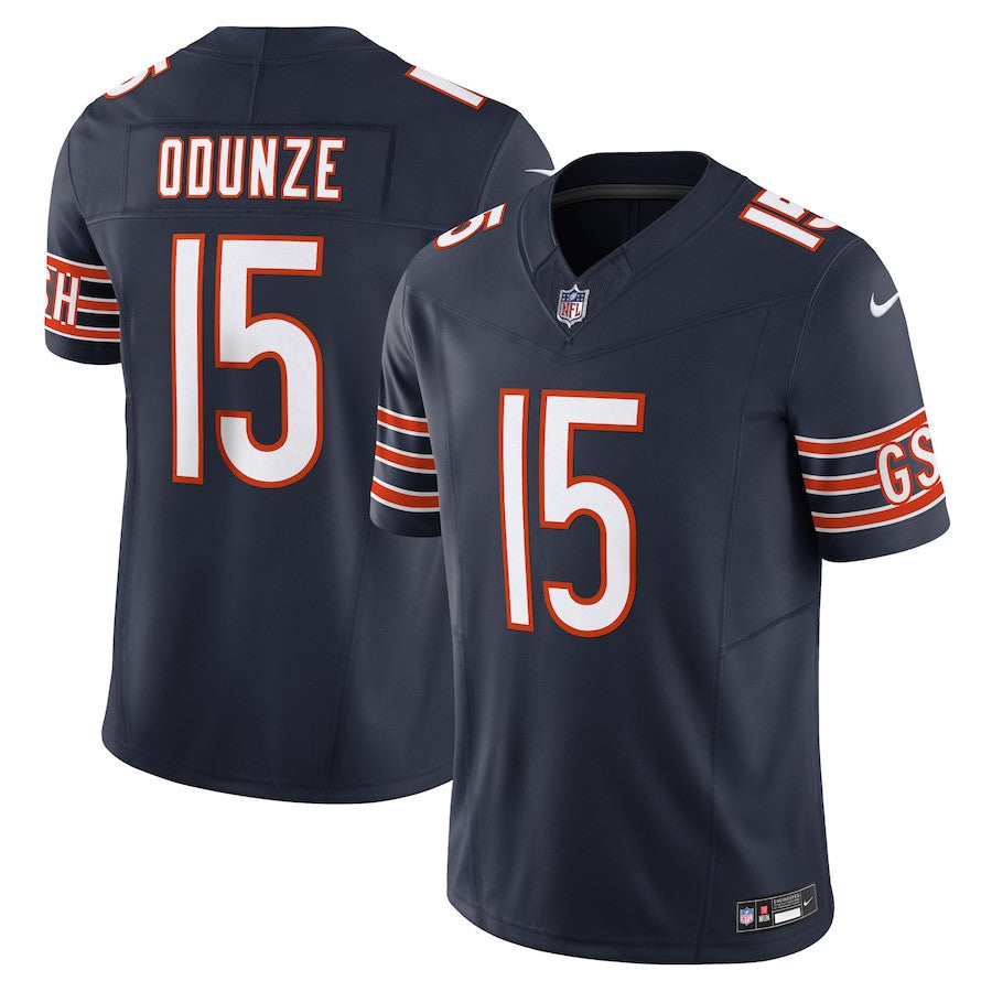 Rome Odunze Chicago Bears Vapor F.U.S.E. Limited Jersey - Navy football jersey product view 1