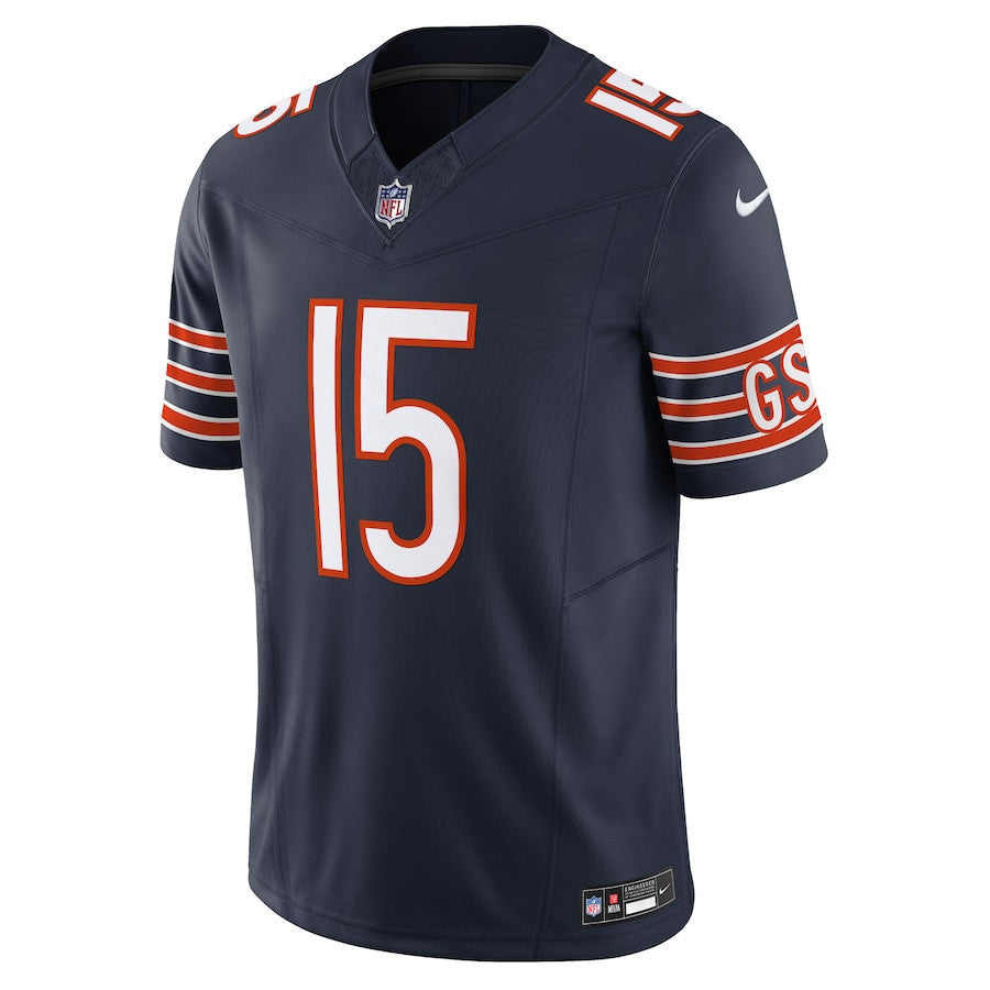 Rome Odunze Chicago Bears Vapor F.U.S.E. Limited Jersey - Navy football jersey product view 2