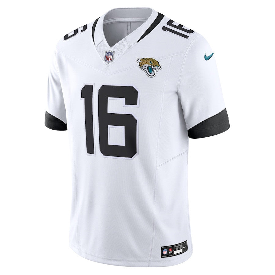 Trevor Lawrence Jacksonville Jaguars Vapor F.U.S.E. Limited Jersey - White football jersey product view 2