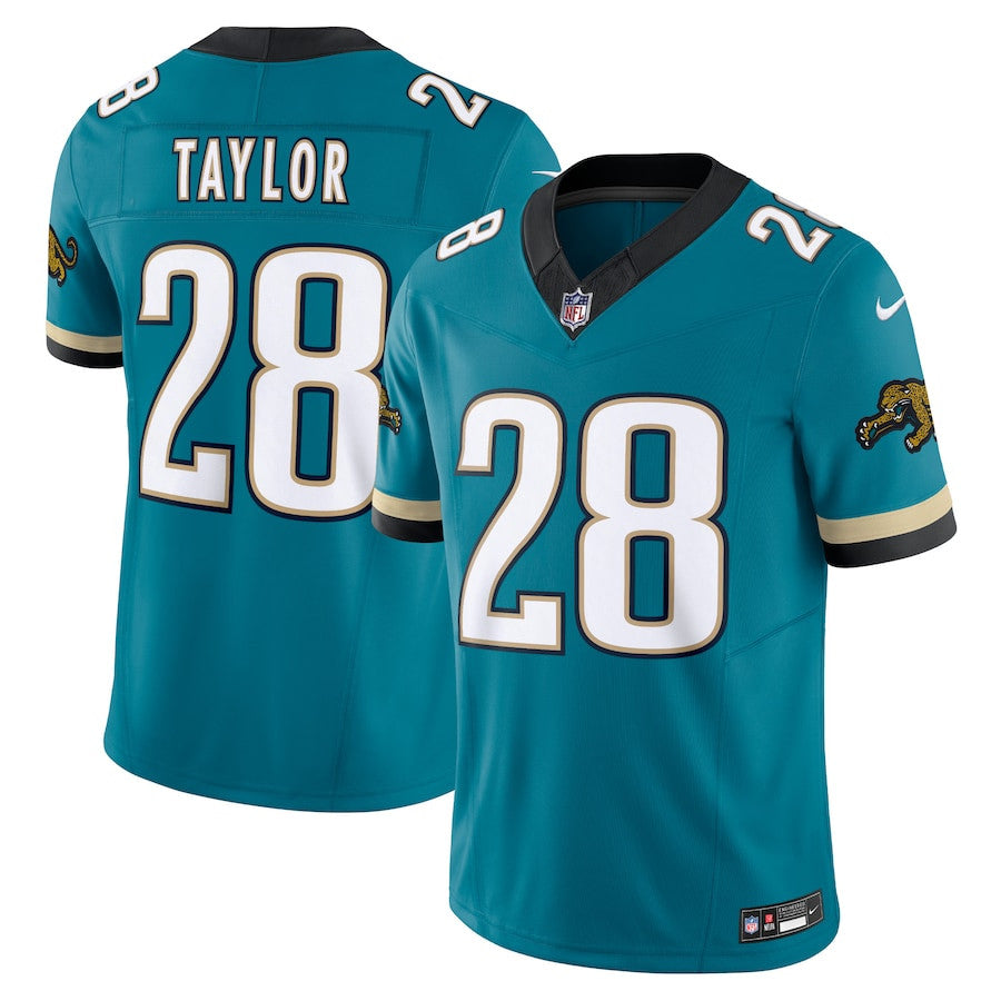 Fred Taylor Jacksonville Jaguars Prowler Throwback Vapor F.U.S.E. Limited Retired Player Jersey - Teal football jersey product view 1