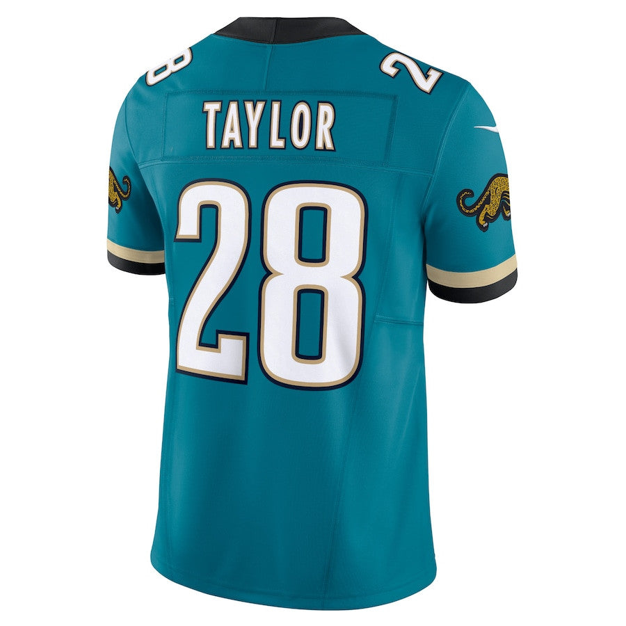 Fred Taylor Jacksonville Jaguars Prowler Throwback Vapor F.U.S.E. Limited Retired Player Jersey - Teal football jersey product view 3