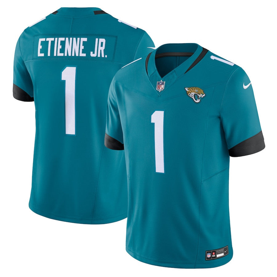Travis Etienne Jacksonville Jaguars Vapor F.U.S.E. Limited Jersey - Teal football jersey product view 1
