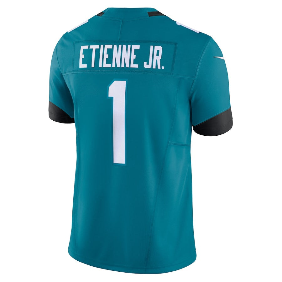 Travis Etienne Jacksonville Jaguars Vapor F.U.S.E. Limited Jersey - Teal football jersey product view 3