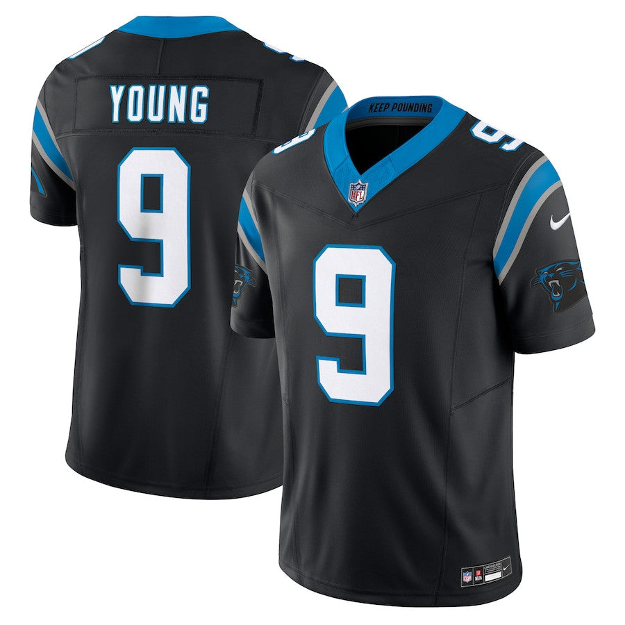 Bryce Young Carolina Panthers Vapor F.U.S.E. Limited Jersey - Black football jersey product view 1