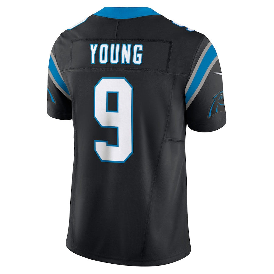 Bryce Young Carolina Panthers Vapor F.U.S.E. Limited Jersey - Black football jersey product view 3