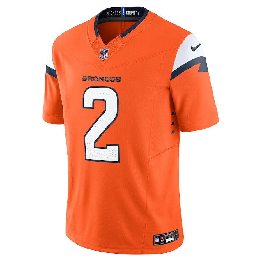 Patrick Surtain II Denver Broncos Mile High Collection Vapor F.U.S.E. Limited Jersey - Orange football jersey product view 2