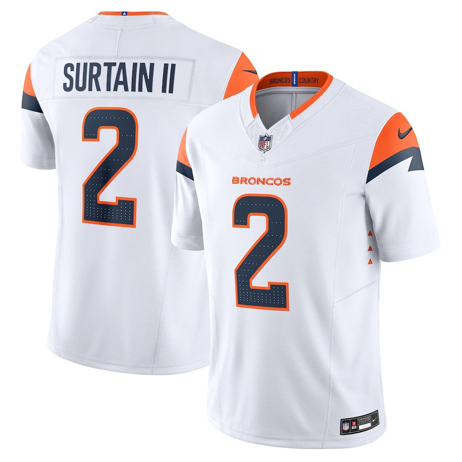 Patrick Surtain II Denver Broncos Mile High Collection Vapor F.U.S.E. Limited Jersey - White football jersey product view 1